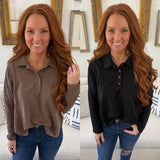 Collared Henley Top