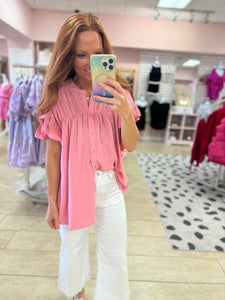 Kaley Pink Blouse