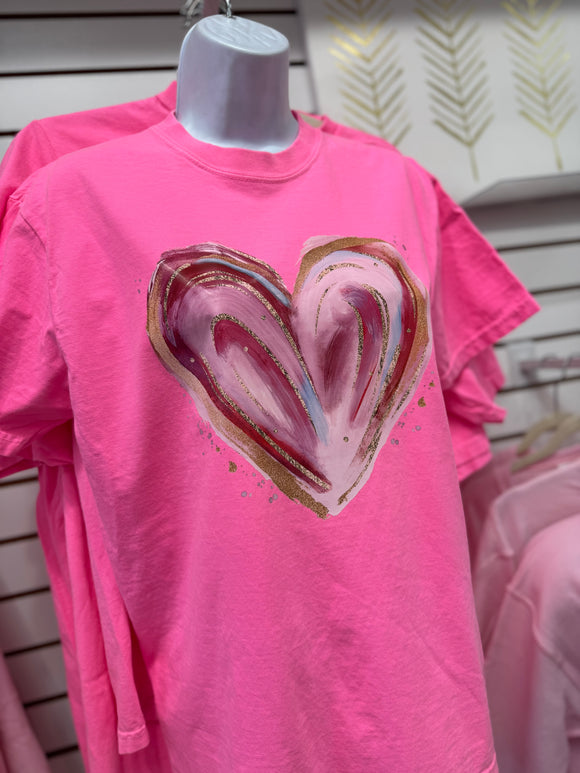 Water Color Heart Tee