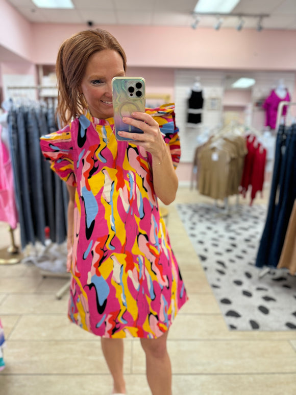 Abbie Abstract Dress