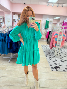 Sea Green Dress