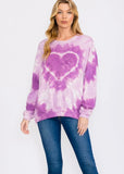 Lavender Heart Sweatshirt