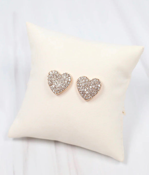 Martie Heart Studded Earrings