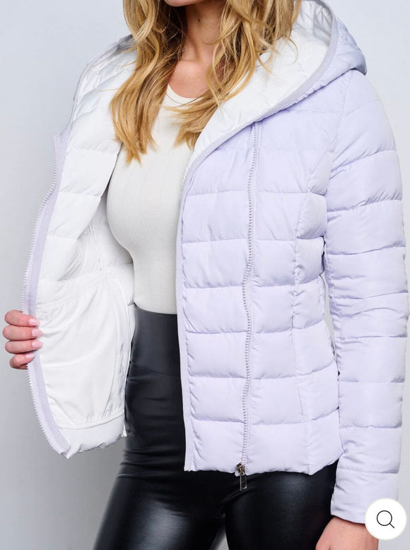 Lavender Puffer Jacket