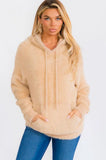 Lizzy Beige Fuzzy Pullover