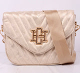 CH Angela Quilted Crossbody-Glimmer Champagne
