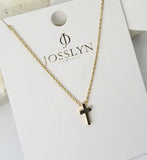 Jackson Gold Cross Necklace