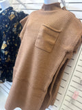 Deep Camel Sweater Dress