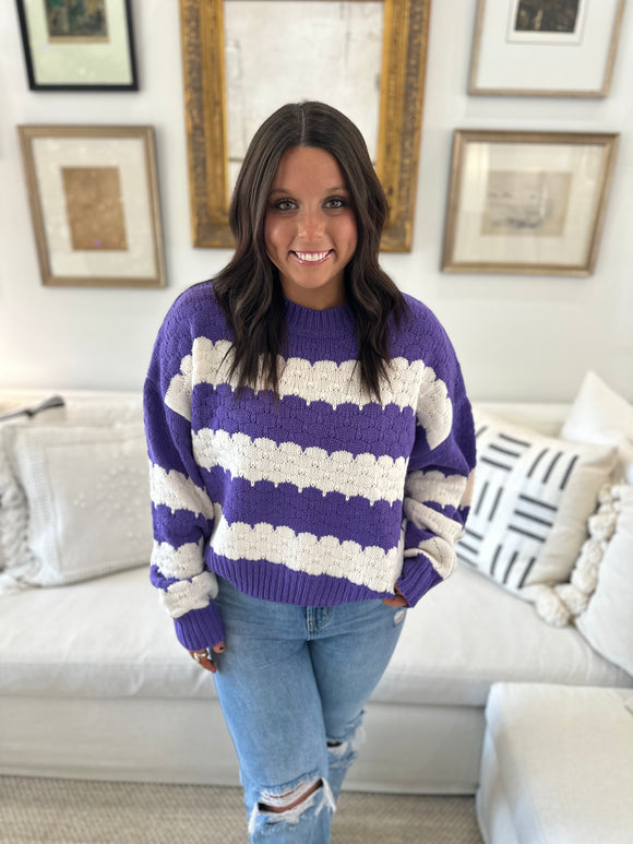 Raelyn Scalloped Sweater