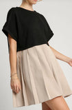 Round Neck Knit Skirt Dress