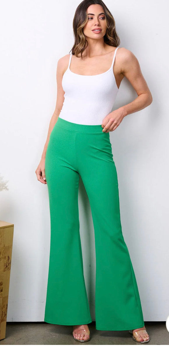 Kelly Green Bell Pants