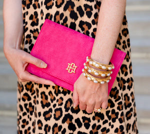 Bryn Clutch Fuchsia