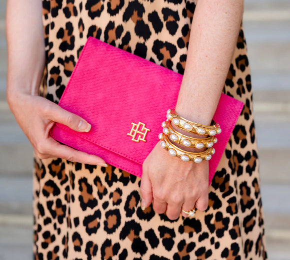 Bryn Clutch Fuchsia