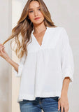 White Grayson Top