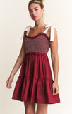 Maroon Belle Dress