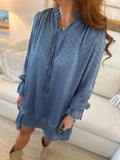 Slate Blue Layered Dress