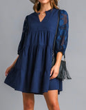 Midnight Tiered Dress