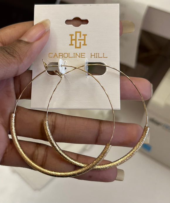 Sand Dunes Gold Hoops