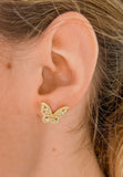 Taylor Shaye Crystal Butterfly Studs