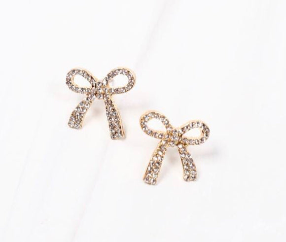 Caroline Hill CZ Bow Earrings