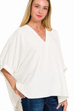 The Sidney Puff Sleeve Air Flow Top