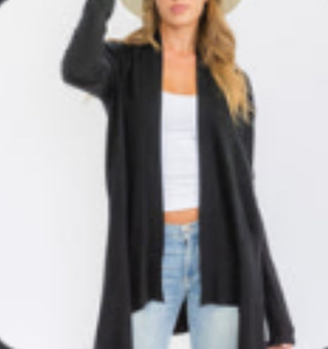 Black Cozy Mikel Cardigan