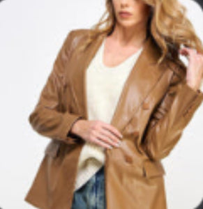 Camel Leather Jacket