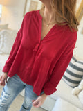 V-Neck Satin Top