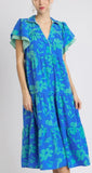 Azure Mix Midi Dress