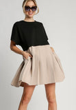 Round Neck Knit Skirt Dress