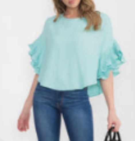 The Kelly Ruffle Top