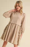 The Malani Taupe Dress