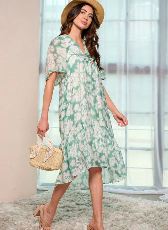 Mandi High Low Midi Dress