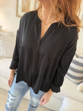 V-Neck Satin Top