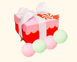 Musee Christmas Scalloped Bath Balm Set