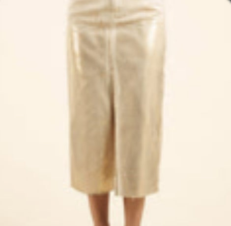 Goddess Gold Midi Skirt