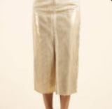 Goddess Gold Midi Skirt