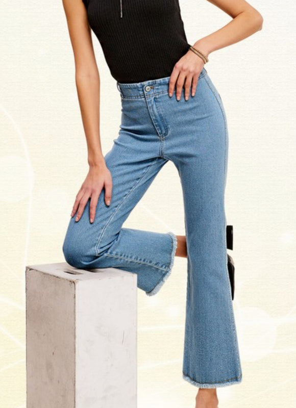 Sadie Soft Light Denim Stretchy Pants