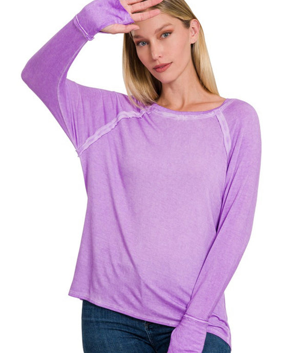 Lavender Soft Knit Delia Top