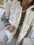 Cream Ruffle Vest