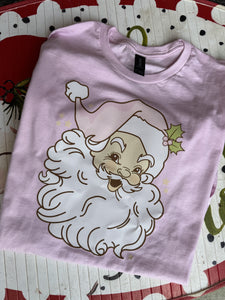 DOORBUSTER Pink Classic Santa Tee