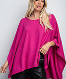 Pink Poncho Top