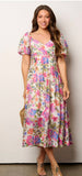 Tiffany Floral Midi Dress