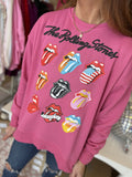 Pink Rolling Stone Sweatshirt