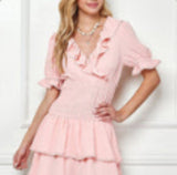 Pink Poppy Ruffle Dress