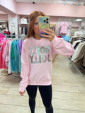 Pink Holly Jolly Sweatshirt