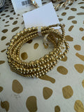 Gold Beaded Bracelet Set