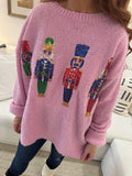 Nutcracker Fuzzy Sweater