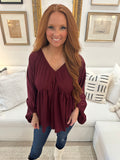 Abby Balloon Sleeve Blouse