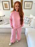 Pink Quilted Set
